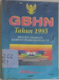 Image of GBHN tahun 1993 beserta susunan kabinet pembangunan VI