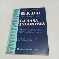 Image of MKDU: mata kuliah dasar umum bahasa indonesia