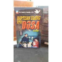 Image of Baptisan ulang itu dosa