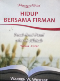 Image of Hidup Bersama Firman: Pasal demi pasal seluruh alkitab = Yosua-Ester