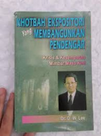 Image of Khotbah Ekspositori: Krisis dan kesempatan mimbar masa kini
